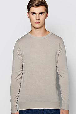 Boohoo Crew Neck Fine Gauge Jumper