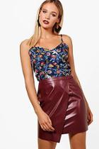 Boohoo Kelsey Floral Woven Cami