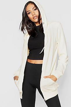 Boohoo Oversized Zip Through Hoody