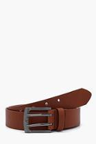 Boohoo Faux Leather Double Prong Buckle Belt
