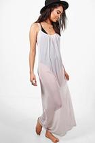 Boohoo Petite Annie Oversize Maxi Dress Cover Up