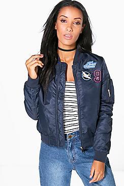 Boohoo Lauren Badge Ma1 Bomber