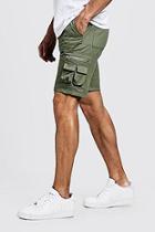 Boohoo Multi Pocket Utility Short With Elasticated Waist