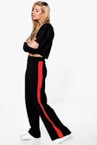 Boohoo Zahara Contrast Panel Wide Leg Relaxed Trousers