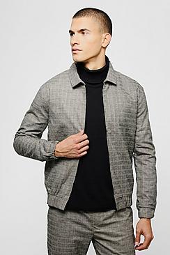 Boohoo Heritage Mini Check Coach Jacket