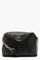 Boohoo Double Ring Multi Compartment Cross Body