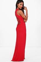 Boohoo Lucie Strappy Back Maxi Dress