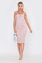 Boohoo Premium Hand Embellished V Neck Midi Dress