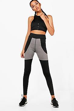 Boohoo Millie Fit Open Mesh Panel Running Legging