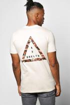 Boohoo Brooklyn Front/back Print T Shirt Sand