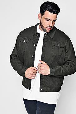 Boohoo Big And Tall 4 Pocket Denim Jacket