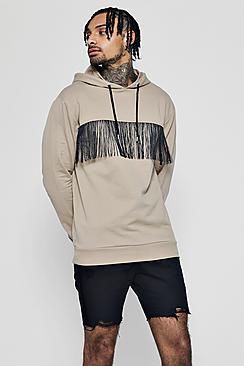 Boohoo Hoodie With Tassels