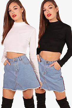 Boohoo 2 Pack Turtle Neck Jumper
