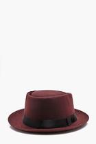 Boohoo Wool Look Pork Pie Hat