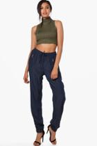 Boohoo Caroline Woven Trouser Navy