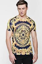 Boohoo Baroque Circle Print T-shirt