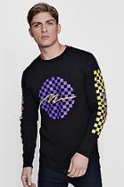 Boohoo Long Sleeve Man Signature Check T-shirt