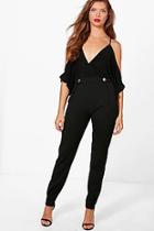 Boohoo Tall Francesca Front Pleat Tailored Trouser
