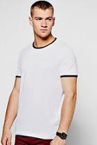 Boohoo Contrast Rib T-shirt