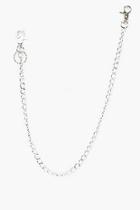 Boohoo Xlong Silver Wallet Chain