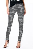 Boohoo Anee Camouflage Print Skinny Jeans Grey