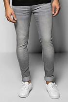 Boohoo Grey Spray On Skinny Jeans