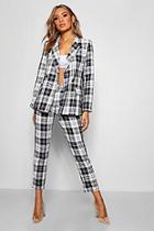 Boohoo Lydia Check Woven Tapered Trouser