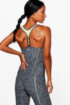 Boohoo Sophie Fit Stay Active Running Tank Top Grey