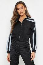 Boohoo Double Stripe Sports Jacket