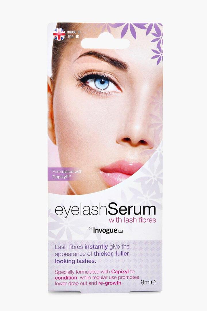 Boohoo Lash Serum With False Lash Fibres Black