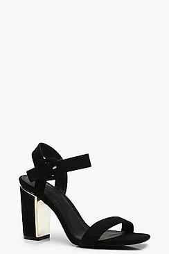 Boohoo Wide Fit 2 Part Block Heels