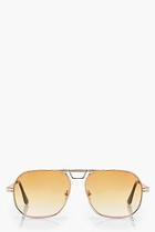 Boohoo Olivia Coloured Lens Aviator Sunglasses