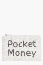 Boohoo Anna Pocket Money Slogan Embellished Purse