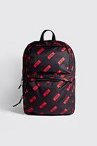 Boohoo Man Red Box All Over Print Backpack