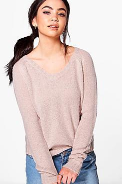 Boohoo Poppy Crop Knit Jumper