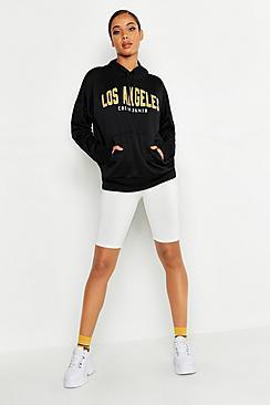 Boohoo Los Angeles Slogan Hoody