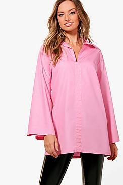 Boohoo Nadia Exaggerated Sleeve Shirt Blouse