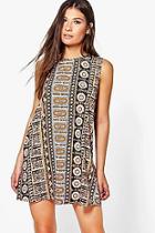 Boohoo Scarlett Printed Tunic Dress