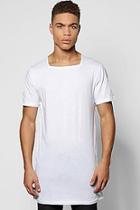 Boohoo Longline T-shirt With Square Neck