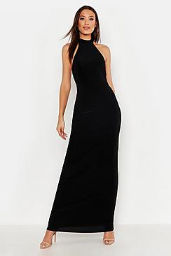 Boohoo Tall High Neck Maxi Dress