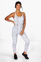 Boohoo Keira Fit Snake Print Performance Legging