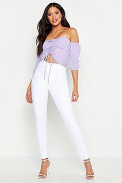 Boohoo Tall Super High Waisted Stretch Skinny Jeans