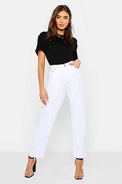 Boohoo High Rise Straight Leg Jeans
