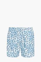 Boohoo Leopard Print Mid Length Swim Shorts