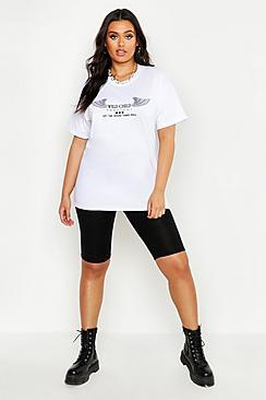 Boohoo Plus Basic Jersey Longline Cycling Shorts