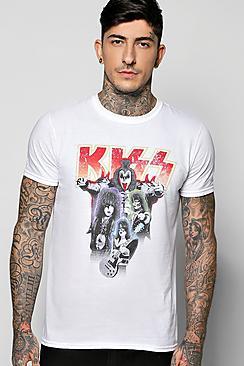 Boohoo Kiss License T-shirt