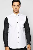 Boohoo Contrast Long Sleeve Shirt