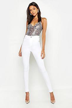 Boohoo Tall Ecru Jeggings