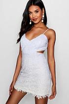 Boohoo Suki Lace Ombre Cut Out Bodycon Dress