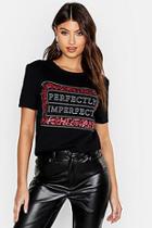 Boohoo Slogan Leopard Print T-shirt